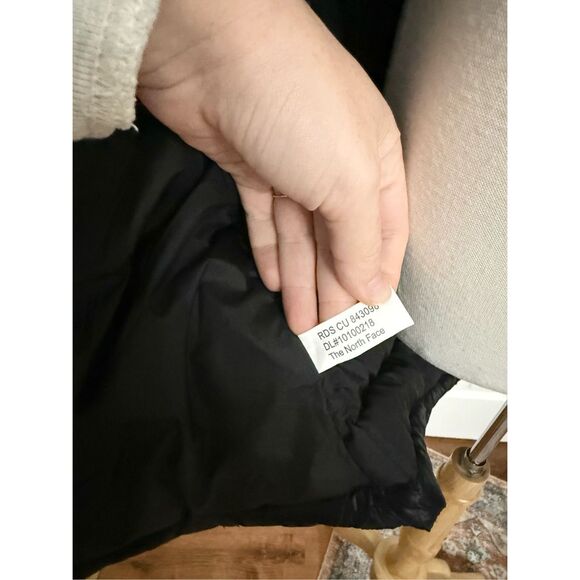 The North Face Womens Black Acropolis Hooded Down Puffer Parka Jacket Size Small - Picture 8 of 11